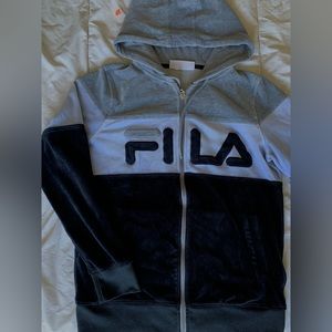 Vintage Y2K Fila Track Jacket Size M blue/gray/black